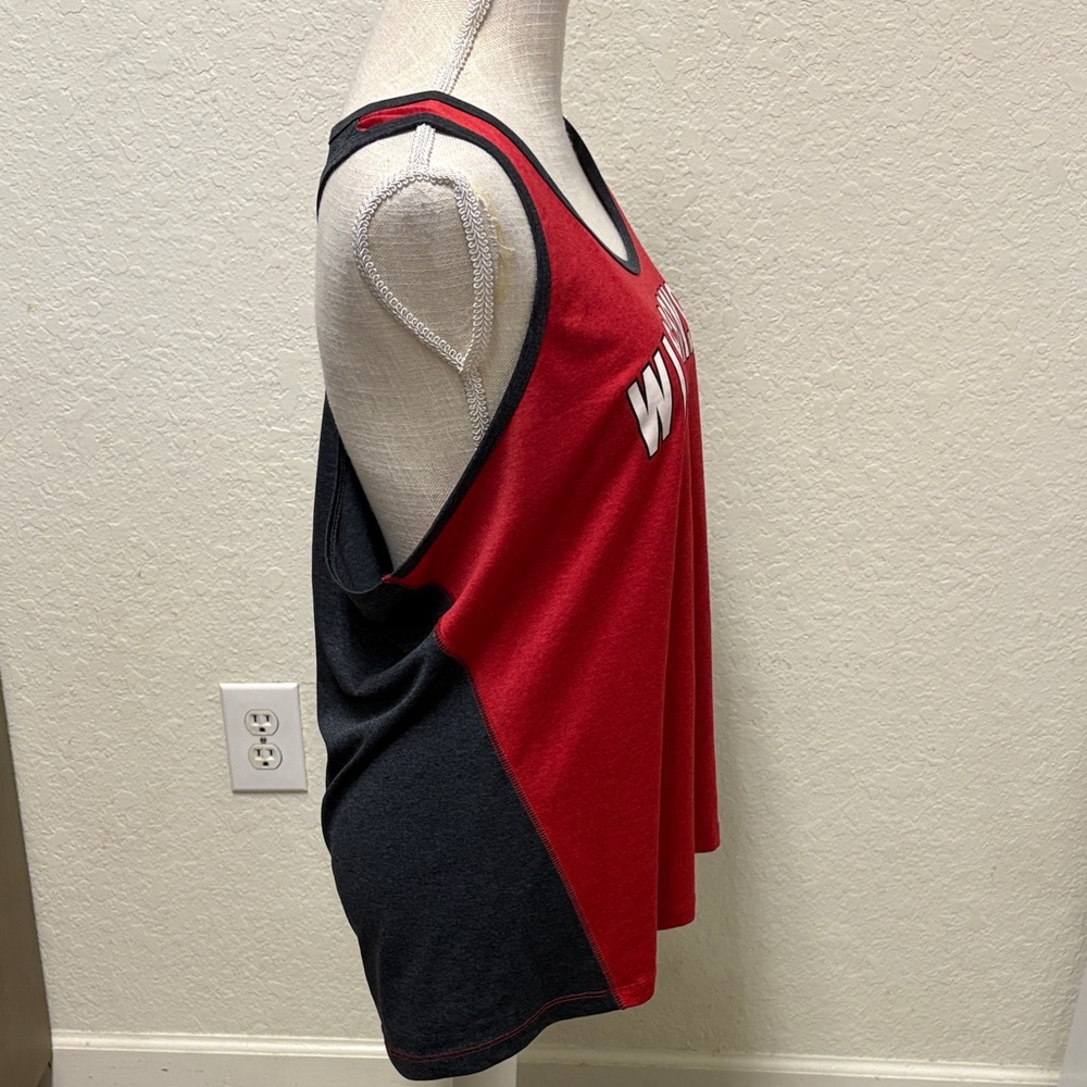 Wisconsin Women's Red Tank Top - Picture 7 of 9